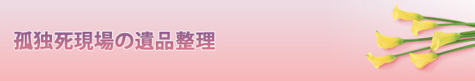 孤独死現場の遺品整理